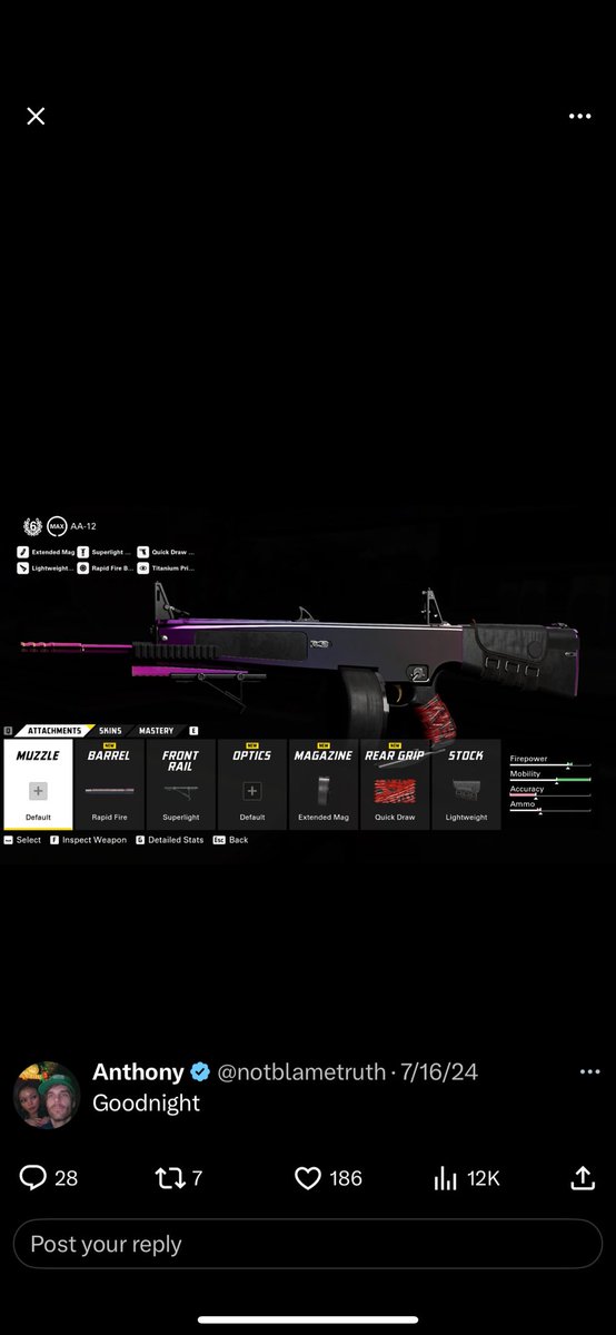 DrFeelGood117's tweet photo. @notblametruth Heres the class setup he was using for those asking. Not sure if it has changed tho https://t.co/qWeVKZNzA9
