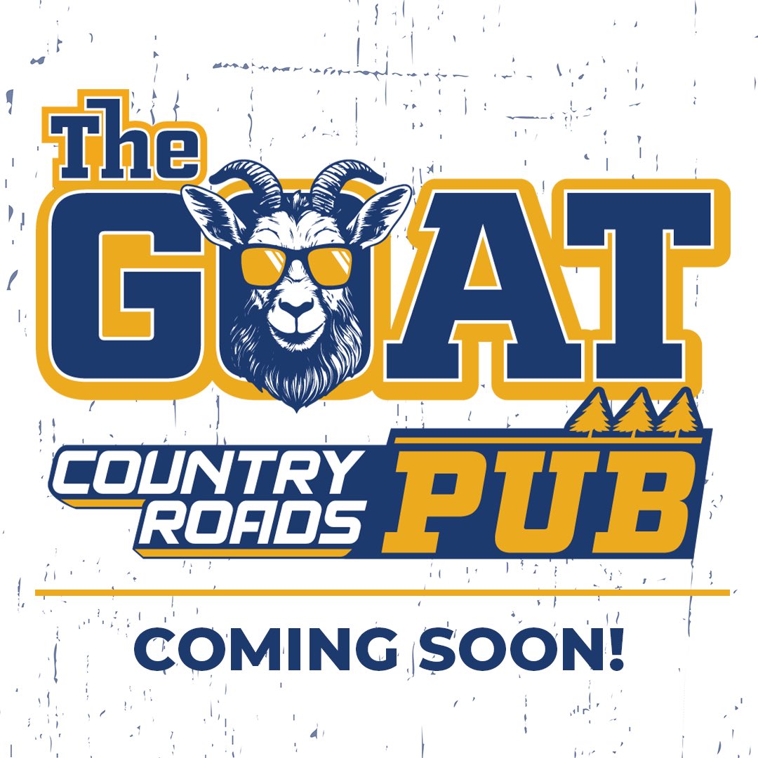 CountryRdsTrust's tweet photo. The GOAT, coming to Morgantown late August 2024! Country Roads Trust will receive a portion of revenue to support NIL initiatives for student-athletes. Read more here: https://t.co/bLEoJuOSrI https://t.co/ItWjPYnekZ