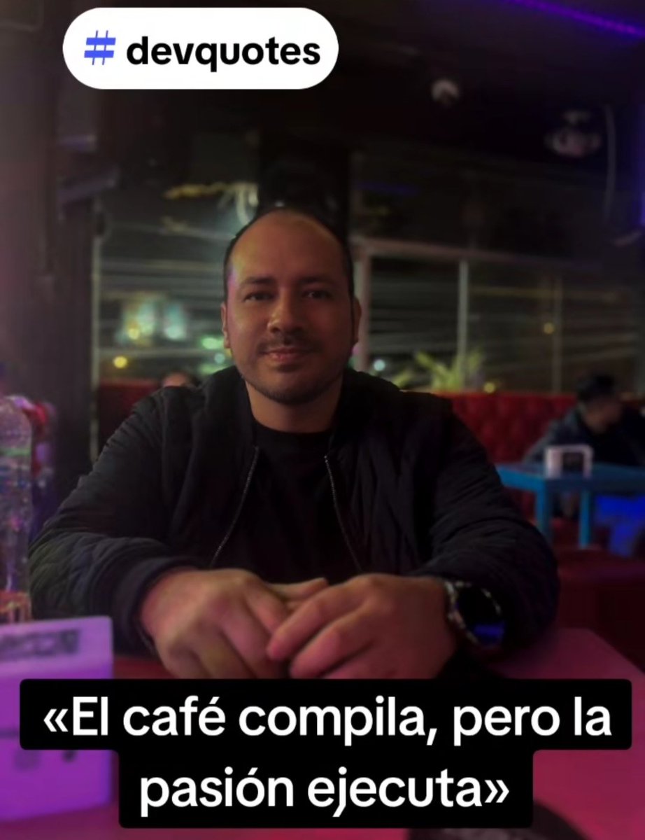 "El café compila, pero la pasión ejecuta"

#devquotes #developer #hacklife #javascript #programacion #programmer