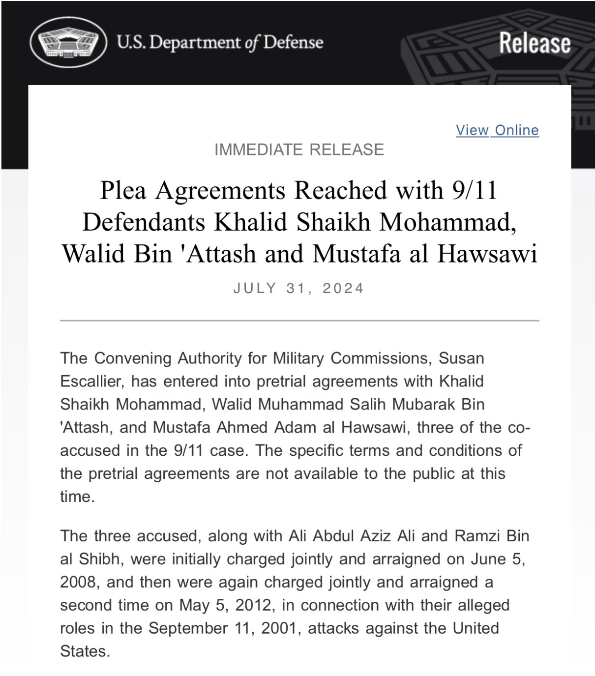 Rob O&rsquo;Donnell on X: &ldquo;A F@cking Plea Agreement? The US Government 