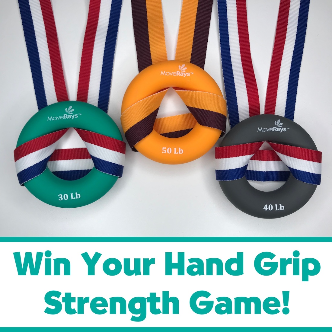 MoveRays's tweet photo. Win Your Hand Grip Strength Game!
MoveRays hand grip strengtheners are designed to improve hand grip and strength for sports and daily activities. Increase your hand power and rise to the podium for the teal, grey, and orange rings.  Shop now to join the winning teams! https://t.co/kuvo73X1f9