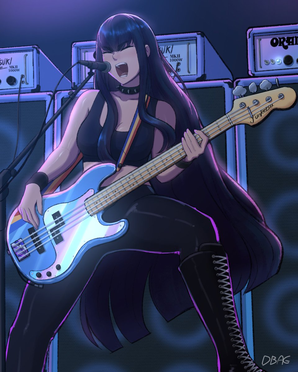 DbagDraws's tweet photo. Satsuki on stage with her band Scissor Suture🔪🩸 https://t.co/x7s71uyc9x