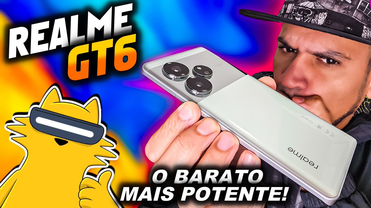 PLAYandroidAPK's tweet photo. Hᴏᴊᴇ ғᴏɪ ᴅɪᴀ ᴅᴏ ʟᴀɴᴄ̧ᴀᴍᴇɴᴛᴏ ᴅᴏ Rᴇᴀʟᴍᴇ GT6 ɴᴏ Bʀᴀsɪʟ. Jᴀ́ ᴇsᴛᴀ́ ᴅɪsᴘᴏɴɪ́ᴠᴇʟ ᴜᴍ ᴠɪ́ᴅᴇᴏ ᴅᴇᴛᴀʟʜᴀᴅᴏ sᴏʙʀᴇ ᴏ ᴀᴘᴀʀᴇʟʜᴏ ᴇᴍ ɴᴏssᴏ ᴄᴀɴᴀʟ ɴᴏ YᴏᴜTᴜʙᴇ... Vᴇʀ Mᴀɪs: https://t.co/NkIrmTBHLn https://t.co/AV0qbJMTba