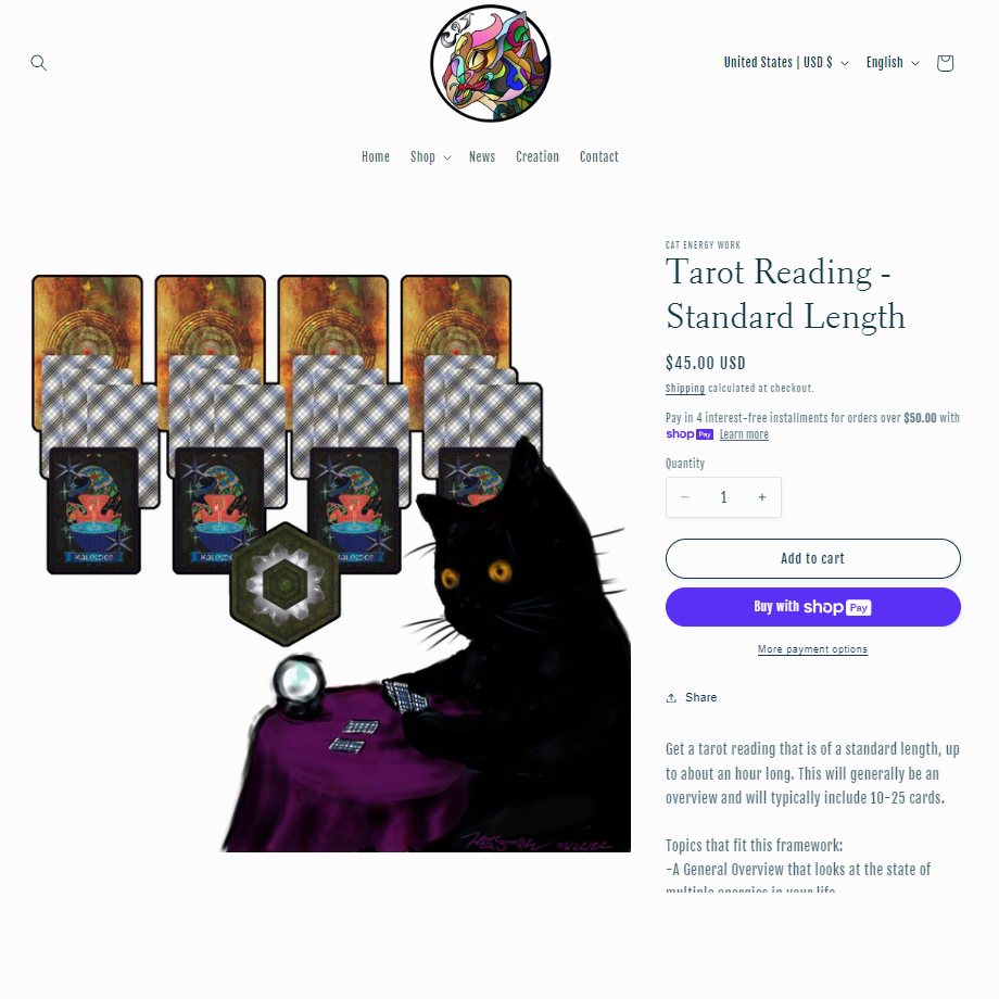 thecatcameback's tweet photo. Tarot Reading โ Standard Length
https://t.co/EpfCkCkIGx
Up to about an hour, typically 10-25 cards. $45
Delivered via unlisted url to your email of choice.
.
#tarotreading #ActuallyAutistic #spirituality #tarotonline #onlineshopping #oraclereading #poweredbyshopify @Shopify https://t.co/ZUFlnsKqtl