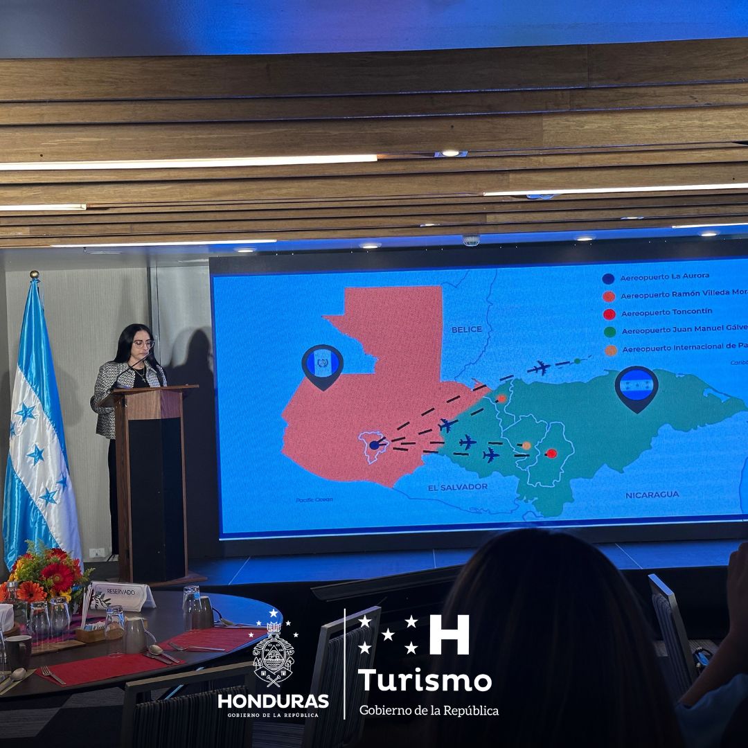 IHToficial's tweet photo. El Instituto Hondureño de Turismo (IHT) realizó en Guatemala el lanzamiento de la Campaña “Verano Regional”, con la cual busca destacar la impresionante belleza y riqueza cultural de Honduras.

El lanzamiento de la campaña "Honduras, Naturalmente Tuya" fue realizado mediante una rueda de prensa con la presencia de la gerente de Mercadeo del IHT, Stephany Mena en compañía de miembros de la Embajada de Honduras en Guatemala y la Cámara de Turismo de Guatemala.

“Queremos compartir con nuestros hermanos guatemaltecos la diversidad y calidez de nuestra tierra. Guatemala representa uno de los principales mercados emisores y por eso queremos acercarnos mucho más; además, en noviembre tendremos un evento aquí con empresarios turísticos para ofrecerles paquetes de nuestros maravillosos destinos", afirmó Mena ante empresarios, invitados especiales y medios de comunicación.

#IHT #Honduras #Guatemala #turismo #NaturalmenteTuya