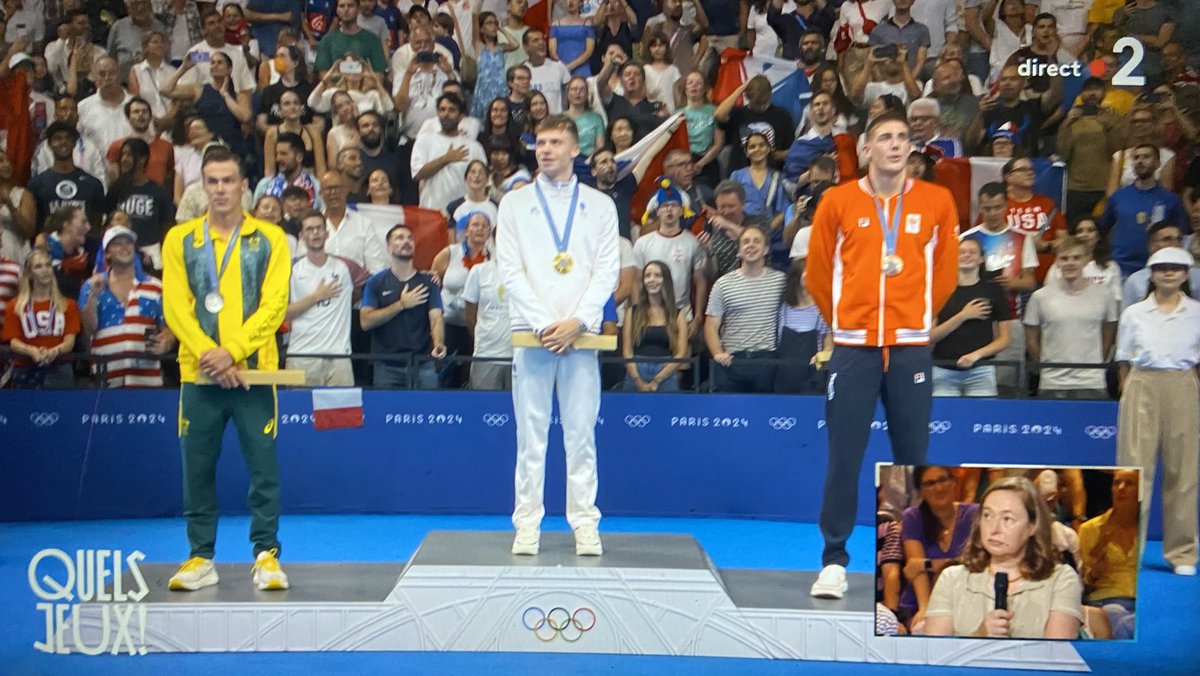 SebVallerie's tweet photo. 🇫🇷🇦🇺#historique Léon Marchand fait la légende olympique au JOs @Paris2024
Triple champion olympique.… et 1er nageur de tous les temps à remporter 2 titres de champion olympique le même jour🏊‍♂️ https://t.co/RRvZoLmNtY