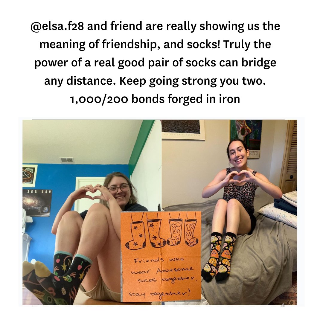 thegood_store's tweet image. Like most things, socks are just a little more fun when you are sharing them with friends. Check out the last #rockyoursocks round up for a while and thank you to everyone who snagged a pic of your #awesomesocks and let us review the art you created. Keep ‘em coming!