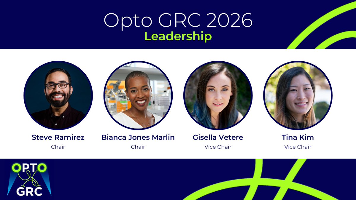 Optogenetics Gordon Research Conference (@optogrc) on Twitter photo That's a wrap on #OptoGRC2024 - thanks to all for making it a huge success!
We're already excited for our next meeting, led by incoming chairs <a href="/okaysteve/">Steve Ramirez</a> & <a href="/bjmarlin/">Bianca Jones Marlin, PhD</a> and newly elected vice-chairs <a href="/InAnOther/">Gisella Vetere</a> & <a href="/tinakim_neuro/">tina kim</a>.
Hope to see you all at #OptoGRC2026! ๐๐๐ That's a wrap on #OptoGRC2024 - thanks to all for making it a huge success!
We're already excited for our next meeting, led by incoming chairs <a href="/okaysteve/">Steve Ramirez</a> & <a href="/bjmarlin/">Bianca Jones Marlin, PhD</a> and newly elected vice-chairs <a href="/InAnOther/">Gisella Vetere</a> & <a href="/tinakim_neuro/">tina kim</a>.
Hope to see you all at #OptoGRC2026! ๐๐๐