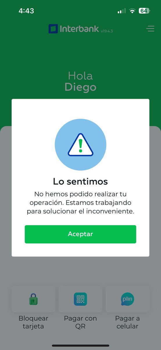 iDiego_17's tweet photo. pensé que tú eras diferente Interbank 💔

@interbank https://t.co/M0jE9fVJF4