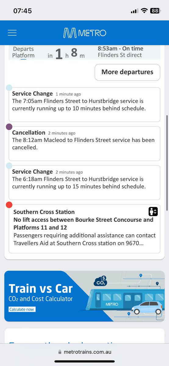 dmcmurtrie23's tweet photo. @metrotrains Ok so on your website just the 7:05 train is cancelled? It was 7:45? Please let us know what is going on it is not warm https://t.co/VsfQrU44vx