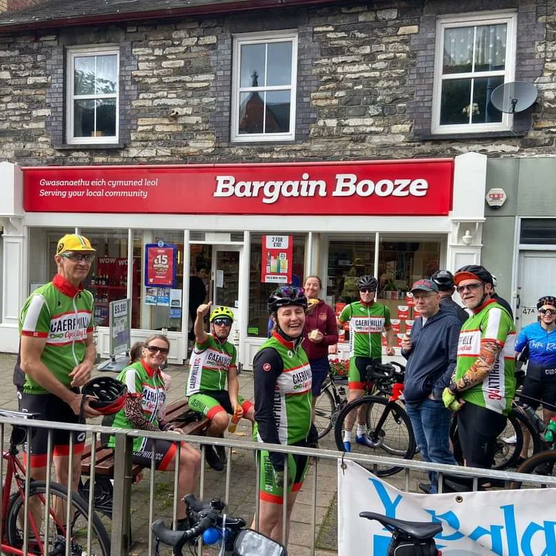 The weekend saw Caerphilly Cycling Club  from Caernarfon Castle to Caerphilly Castle over 2 days. 200 miles with 17k feet of climbing, it was tough and one hell of an adventure... And no, we were not fueled by Bargain Booze 🤪  Chapeau to everyone 💪 #CaerphillyCC #greenmachine