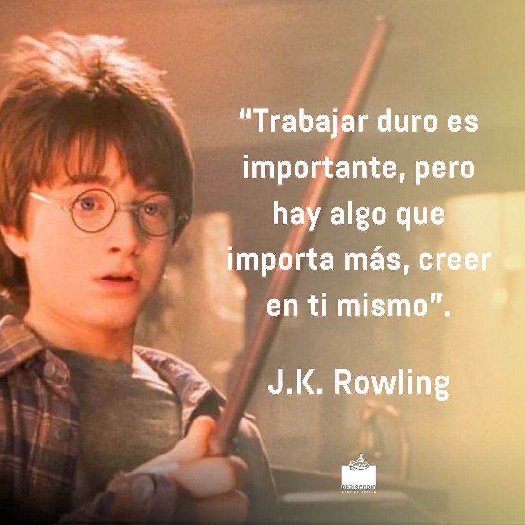 Hoy celebramos el Día de Harry Potter. J.K. Rowling, autora de "Harry Potter y la Piedra Filosofal", fue rechazada por varias editoriales. En Periscopio Casa Editorial, creemos en tu talento y te apoyamos.
#QuieroEscribirUnLibro #escritores #Cultura #LibrosRecomendados #autores