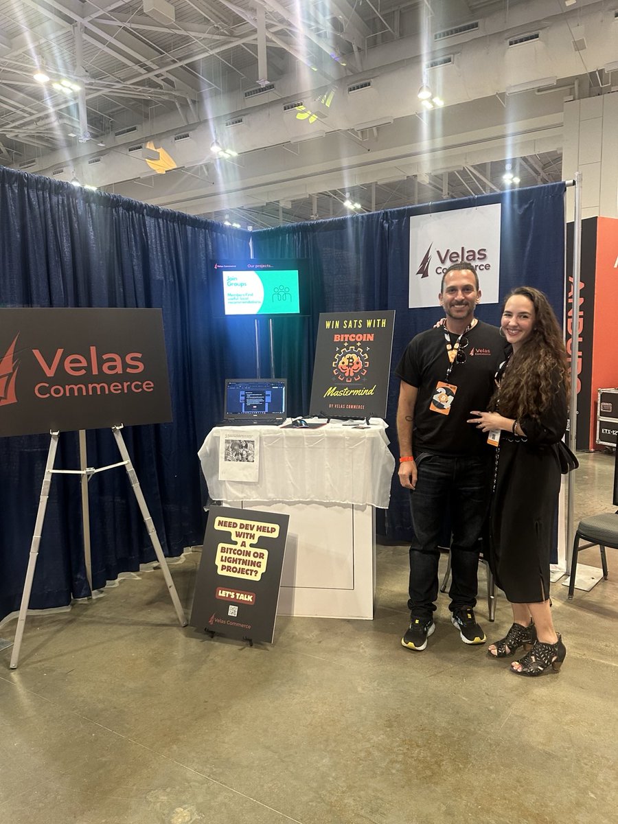 VelasCommerce's tweet image. Great to see so many bitcoiners in Nashville!  

Thanks so much to @TheBitcoinConf for making us a part of the MakerSpace 🙏

What an honor to be neighbors with projects like @_shopstr, @SoloSatoshi, @sulusolutions @TwentyTwoHW and @lnbits⚡

Hope you had a chance to say hi.…