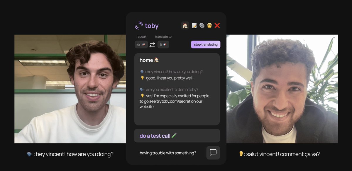 People underestimate how the world will change once language barriers are removed.

Toby is a new app to speak in other languages on any video call (link below).