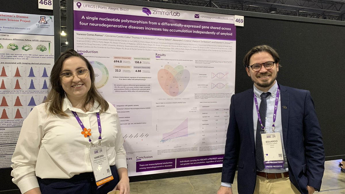 Participating in the event for the third consecutive year, undergraduate student <a href="/RamosVanessaG/">Vanessa G. Ramos</a> presented a poster at #AAIC24. Congratulations, Vanessa!