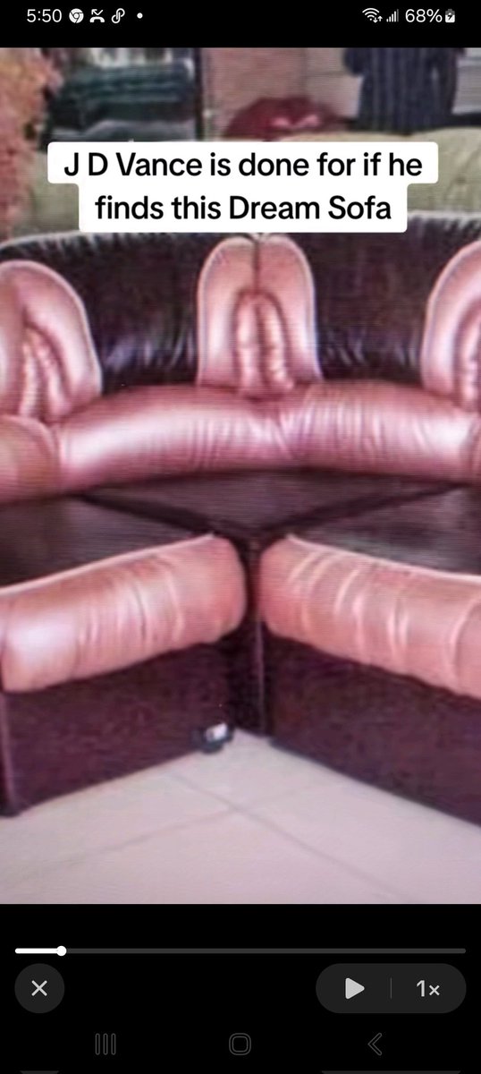 LokiLouRescued's tweet photo. The perfect couch for JD Vance! 🤣 https://t.co/MniMfqoTjV