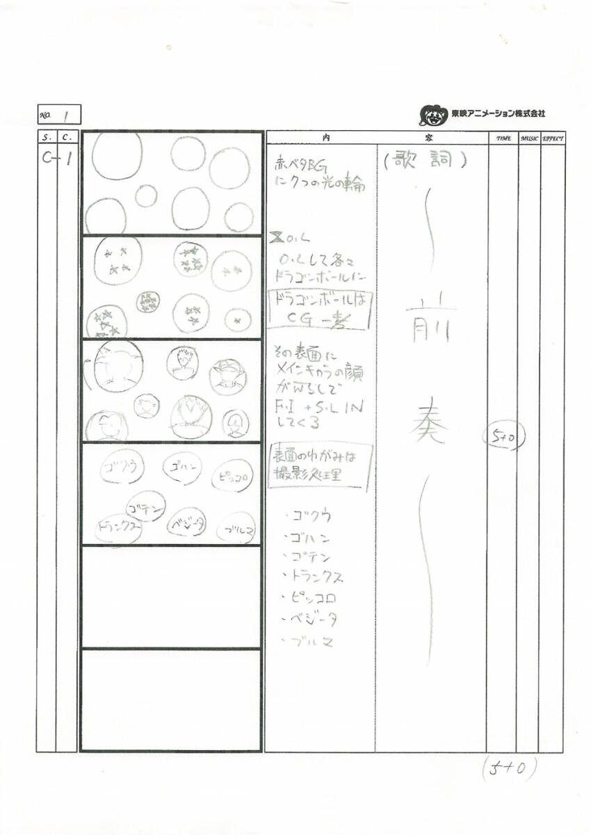 datwerg's tweet image. Excerpts from the storyboard for the opening to the 2008 Jump Super Anime Tour promotional anime "Yo! Son Goku and His Friends Return" by Yasunori Goto/後藤康徳.

Notably uses modified screenshots from the original Z OP.