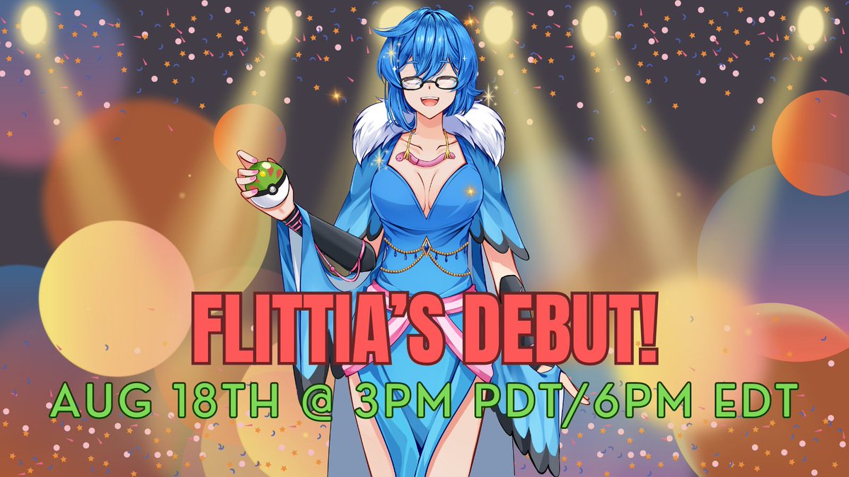 It's finally time - my glorious debut is almost here! Come by on August 18th at 3PM Pacific/6PM Eastern to find out what all the buzz is about! I'll be live on both YouTube and Twitch - I can't wait to meet you all! #NewPNGtuber #ENVtuber #VtuberDebut