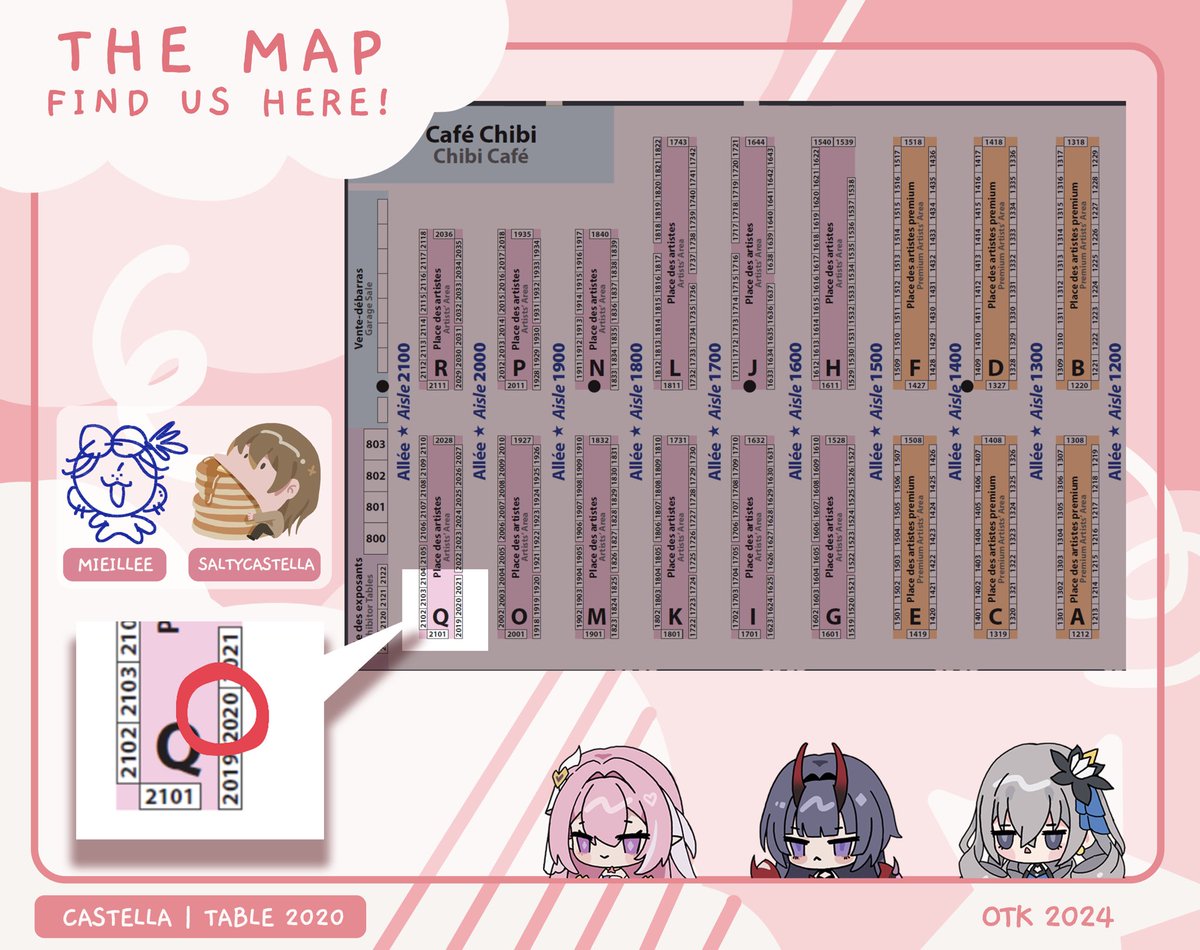 Excited to be back in Montreal again with <a href="/mieillee/">itsa mii @ aikon A2006</a> Here is my catalogue for #otakuthon2024 ! 

I have stuff from Honkai Impact, Hololive, Persona, Maplestory, Bluelock and more 🥺🌸