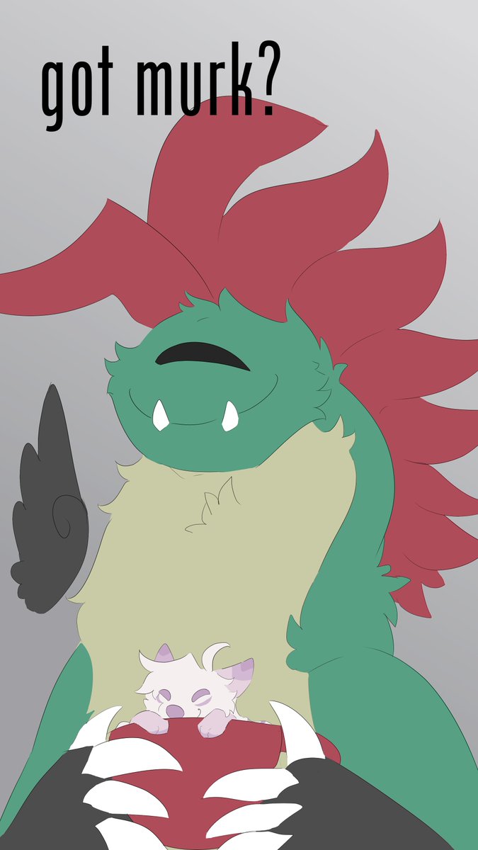 Murkshake's tweet photo. It looks like Enigma is enjoying a mug of Murk. If Murk's expression is any indication, it looks like they're enjoying Enigma's company too!
#gotmurk #murkey https://t.co/tEHrNyAgt0