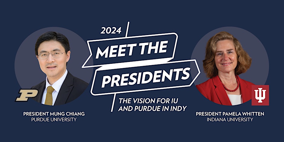 Indy Chamber (@indychamber) on Twitter photo The split between <a href="/IndianaUniv/">Indiana University</a> and <a href="/LifeAtPurdue/">Purdue University</a> is now complete—and on Aug. 8, President Pamela Whitten and President Mung Chiang will unveil the bold vision each university has to redefine their presence in #DowntownIndy.
🎟️ Learn more and register: ow.ly/M9aG50SOaIU The split between <a href="/IndianaUniv/">Indiana University</a> and <a href="/LifeAtPurdue/">Purdue University</a> is now complete—and on Aug. 8, President Pamela Whitten and President Mung Chiang will unveil the bold vision each university has to redefine their presence in #DowntownIndy.
🎟️ Learn more and register: ow.ly/M9aG50SOaIU