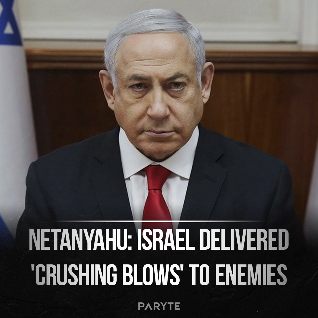 Parytecom's tweet image. Netanyahu: Israel delivered 'crushing blows' to enemies.