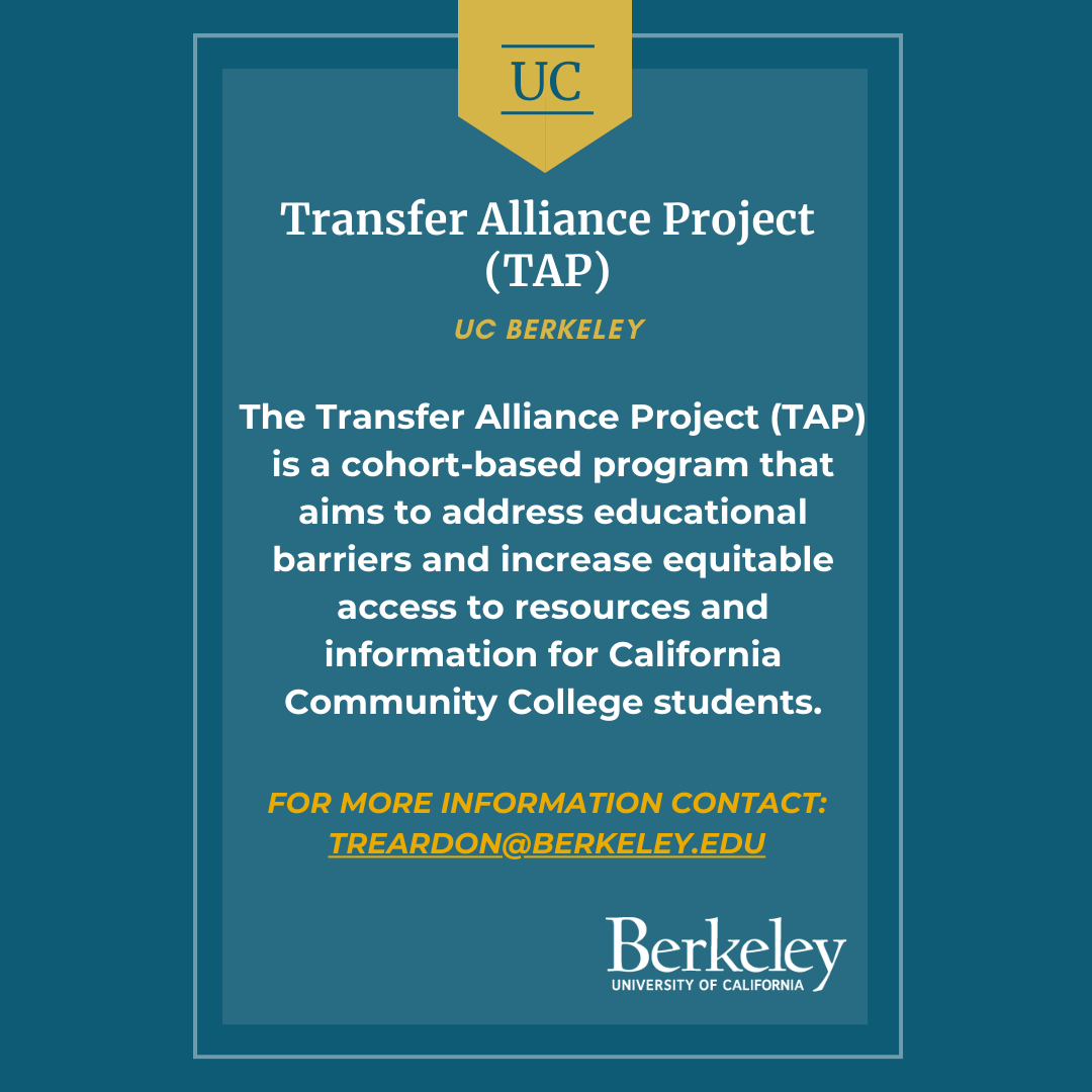 Are you interested in transferring to a Univerity of California campus? Check out this opportunity…