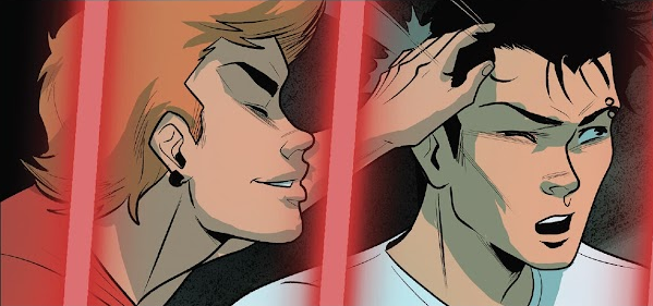 MaleLoveBR's tweet photo. Rocky &amp; Adam in Mighty Morphin Power Rangers #114 (Nov 2023)

I loved that they are now boyfriends, but I feel like something was missing from being said, shown or at least hinted at before they were revealed as a couple.

#Radam
#MMPR #PowerRangers #DarkestHour #BoomStudios https://t.co/8PhRv6EZT4