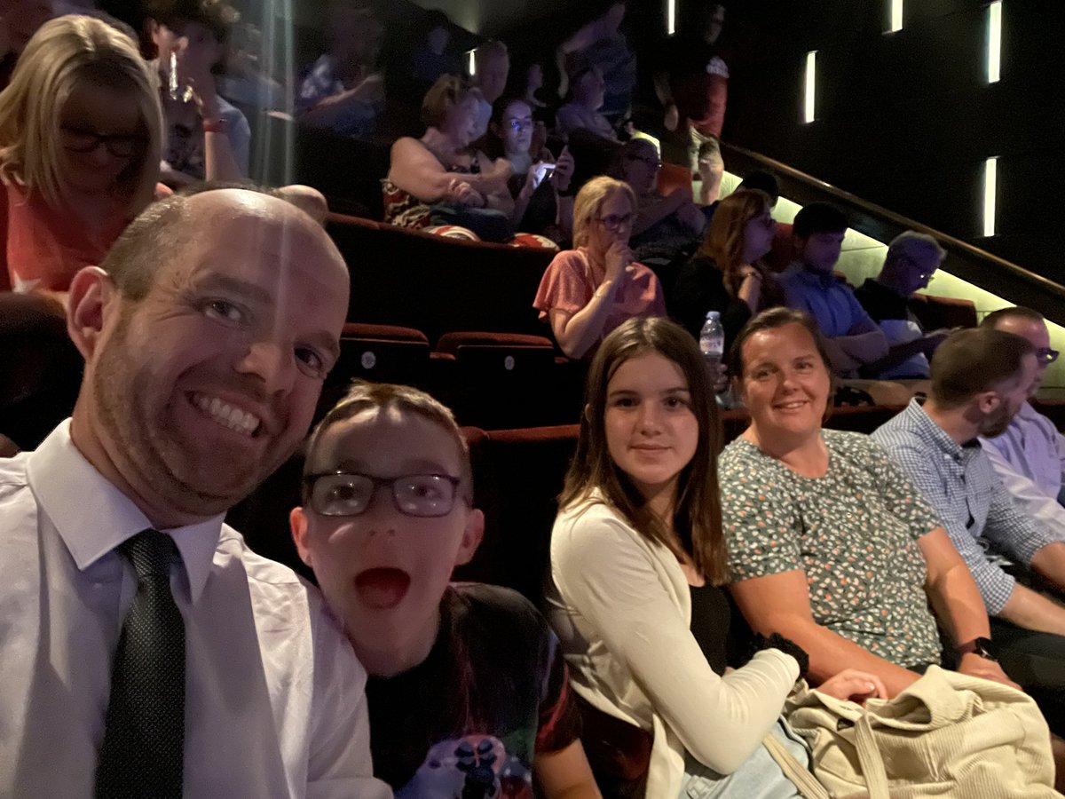 CTUfudgey's tweet photo. Well done @mischiefcomedy - an excellent ‘Mischief Movie Night’! It was great to see it live in person again with the family - ‘Eton Mess’ - a horror set at Eton College, involving horses and elephants 🤣 🐴 🐘. Recommended for 12+ - how did Mr. Johnson finish his film noir bit? https://t.co/tUyyGDVfri