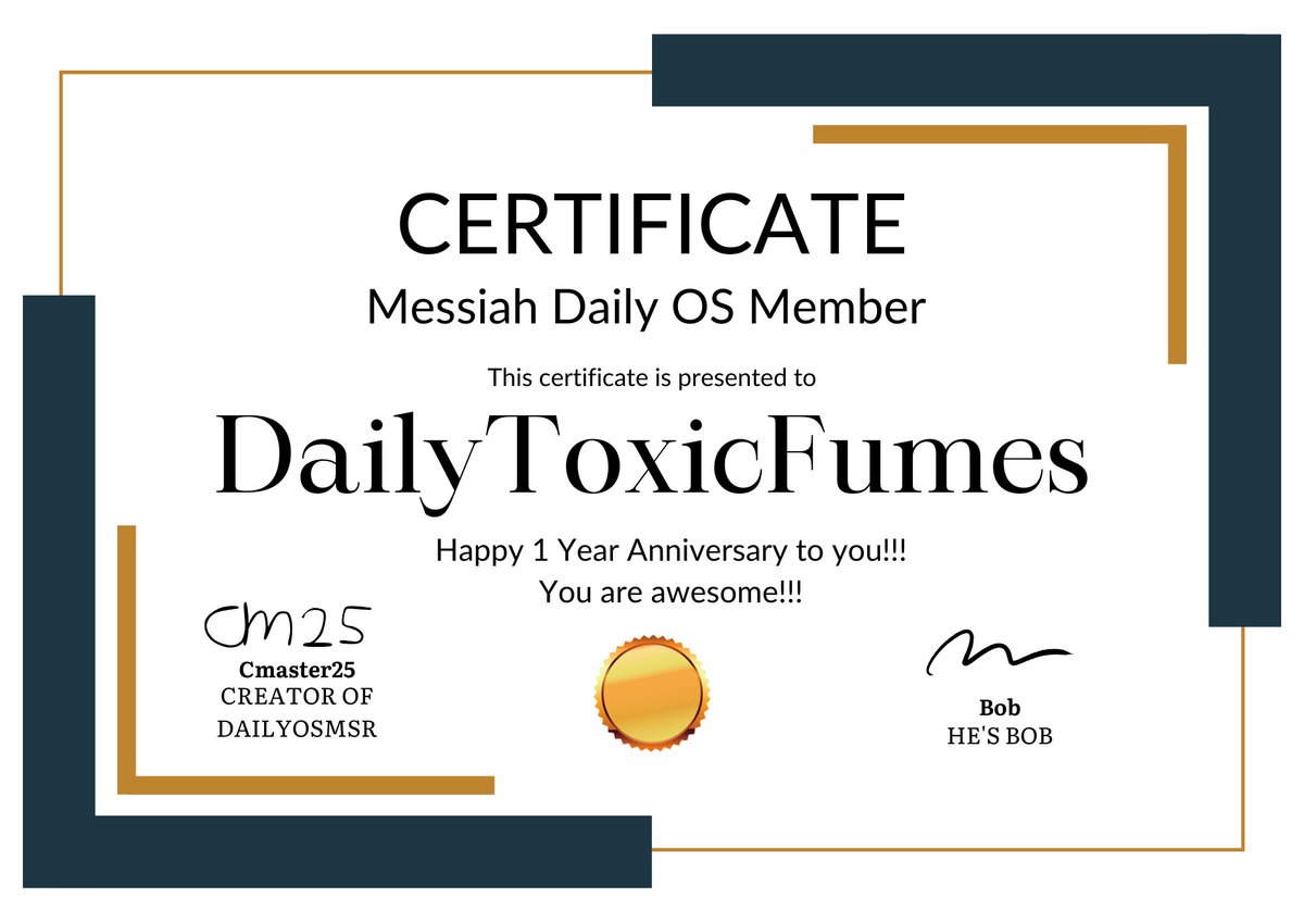 Congratulations to @DailyToxicFumes for reaching 365 Days!!!