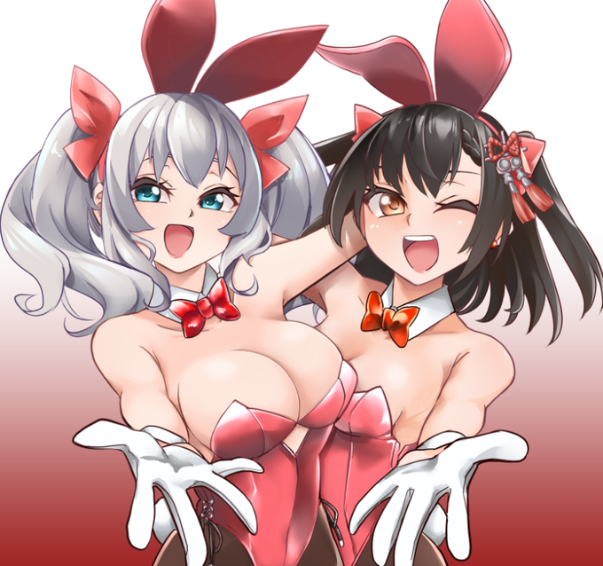 明日2日はバニーの日ですね( ˘ω˘ )
もっというと21日までバニーの日ですね( ˘ω˘ )
そんなわけで雑編集で無理矢理くっつけたバニー川内と鹿島です🐰
#艦これ 