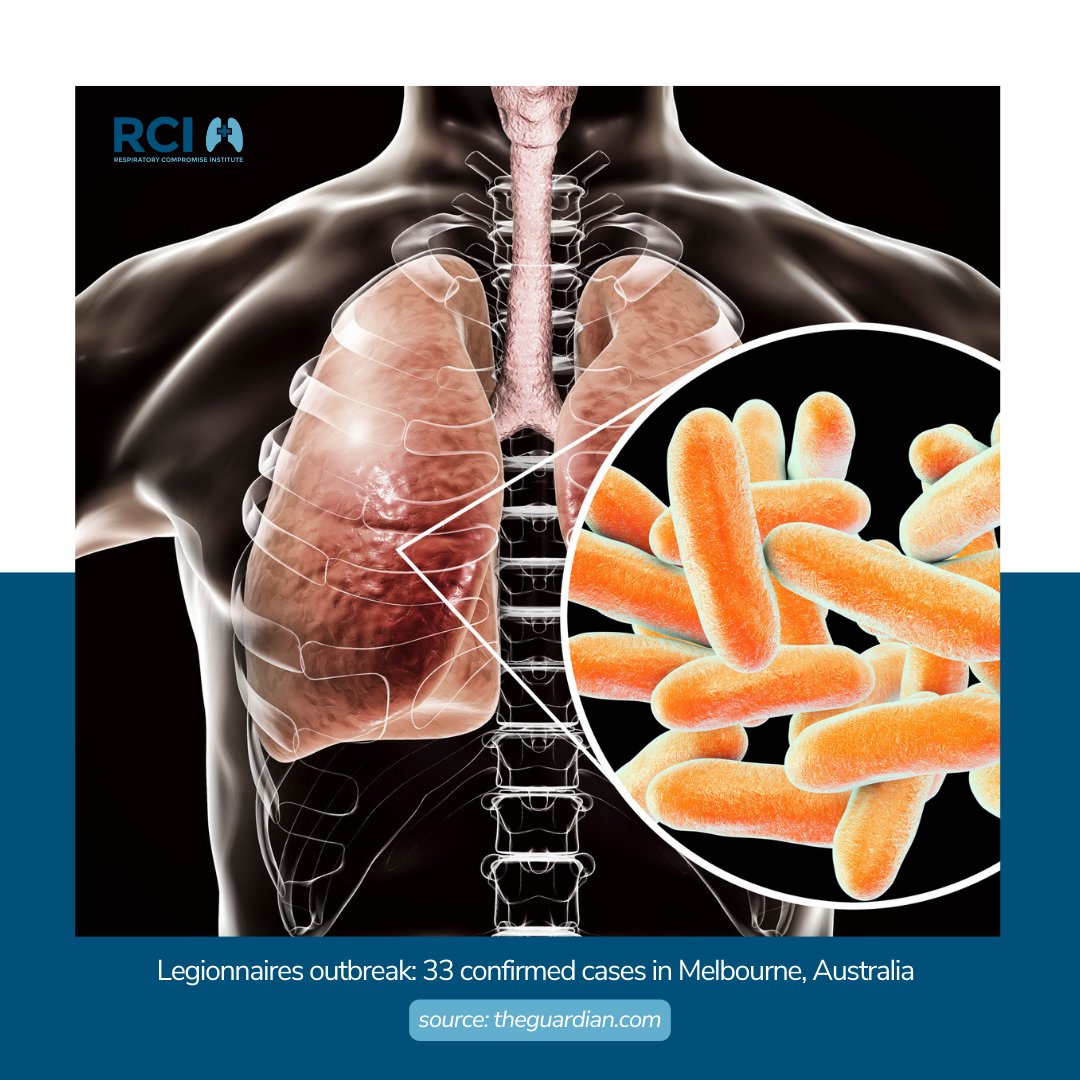 RespComp's tweet photo. "Victorian health authorities are working to establish the source of a legionnaires’ disease outbreak across metropolitan Melbourne. There have been 33 confirmed cases since Friday."

Read more: https://t.co/cnB0fr8QCB https://t.co/4FxtTbv2VB