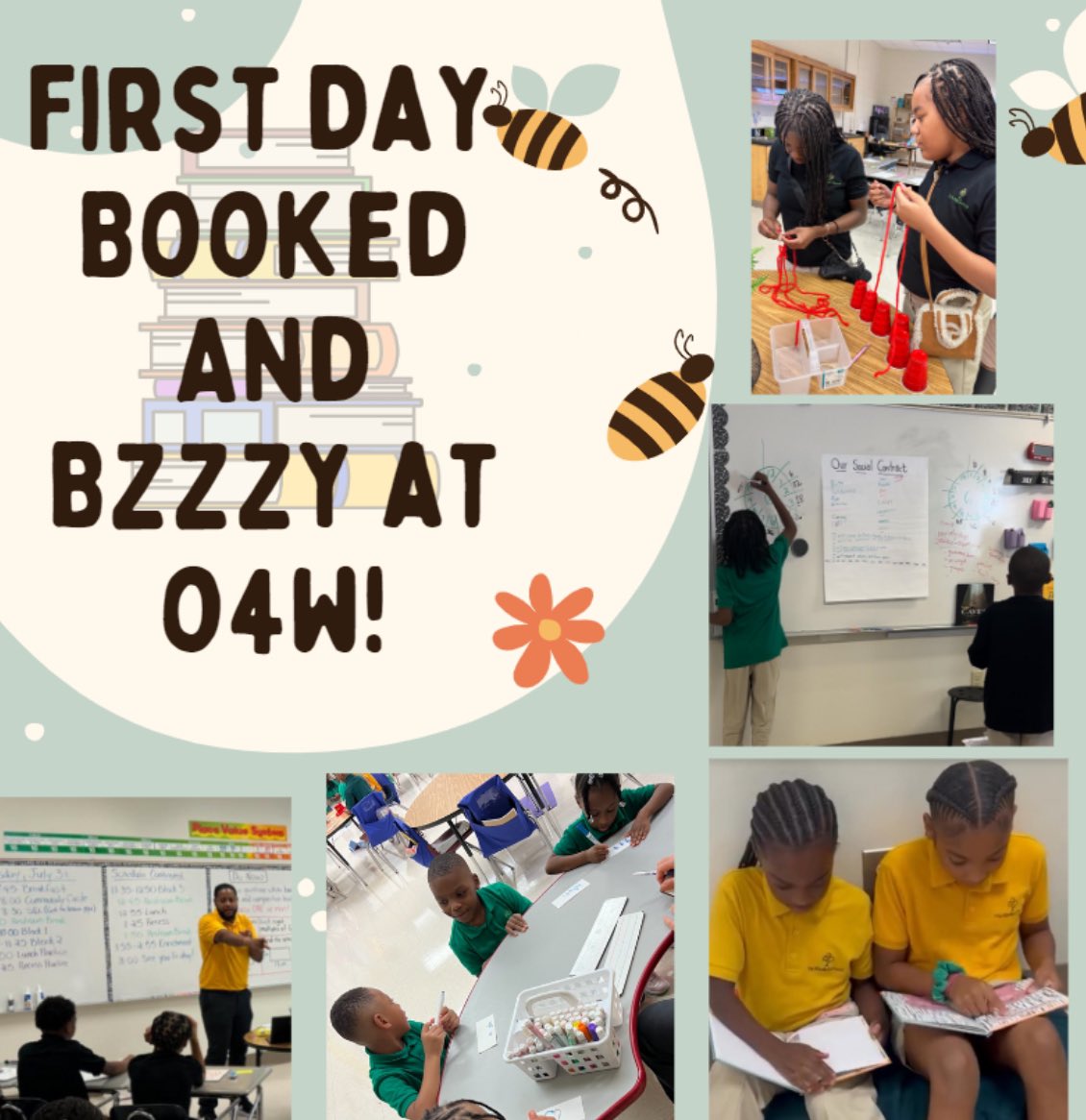 KindeziO4W (@kindezio4w) on Twitter photo We are Booked and Bzzzy over at Kindezi O4W! Our geniuses spent the first day of school learning our new space and reading new books! #bookednbzzy <a href="/KindeziED/">Dr. Kelly M. Gunn</a> We are Booked and Bzzzy over at Kindezi O4W! Our geniuses spent the first day of school learning our new space and reading new books! #bookednbzzy <a href="/KindeziED/">Dr. Kelly M. Gunn</a>