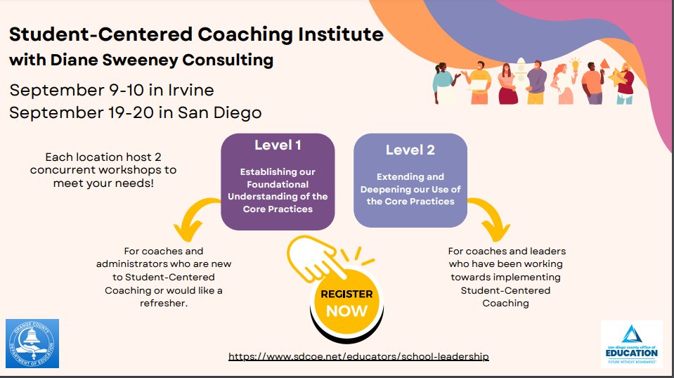 🌟 Join the Student-Centered Coaching Institute with Diane Sweeney Consulting! 🌟
Workshops for all experience levels.
🔗 Learn more and register: bit.ly/46vBcXJ
#StudentCenteredCoaching #ProfessionalDevelopment #EducationLeadership #DianeSweeney