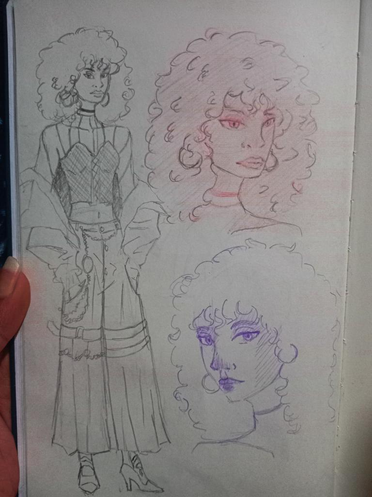 KallysPaint's tweet photo. This is Sabrina, she is 22 years old, she is an Anthropology student, born in Costa Rica, she is my first female oc, I like her a lot, especially because she is a diva #ocart #oc #characterdesign #character #artmoots #art #ArtInspiration #draw #drawing #artpiece #Procreate https://t.co/nS00QSnzKk