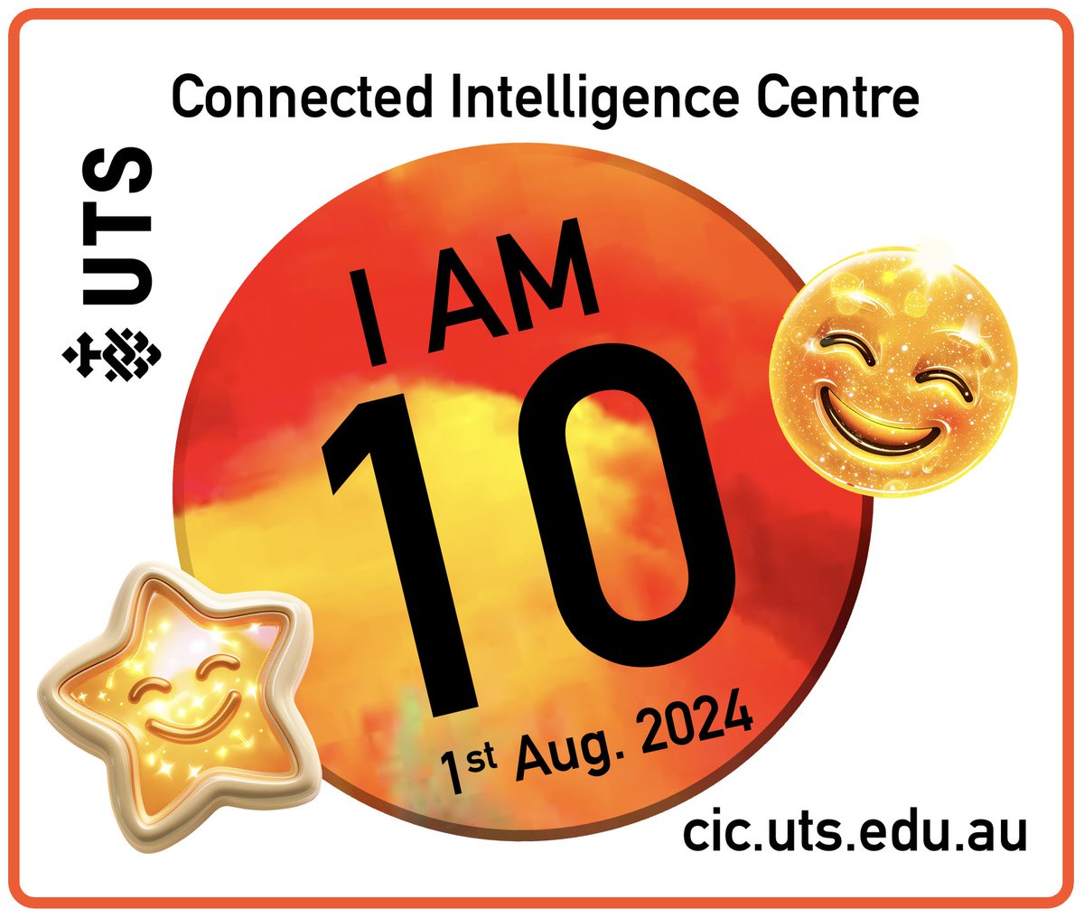 Happy Birthday to Us! cic.uts.edu.au/cic-is-10/ — and HUGE THANKS to everyone who's been part of the journey so far 🙏