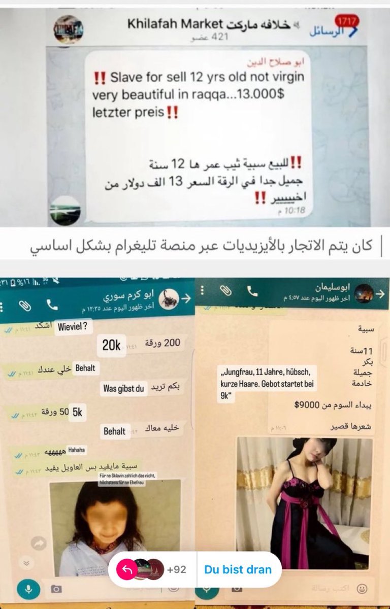 هكذا اشتروا وباعوا نساء الإيزيديات!

لا يزال أكثر من 2700 مفقودين!