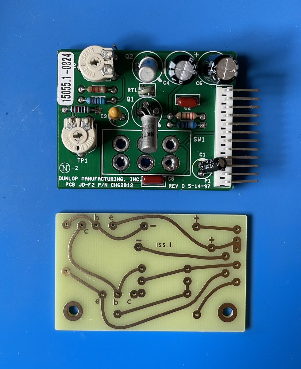 congobongo2112's tweet photo. Found a Fuzz Face at a thrift store. Was DOA from poor DIY. Fixed original but decided to trade 90s PCB for original repro. Still need to tidy up the wires and source some mounting screws but it is working! https://t.co/naAJX8u5bH