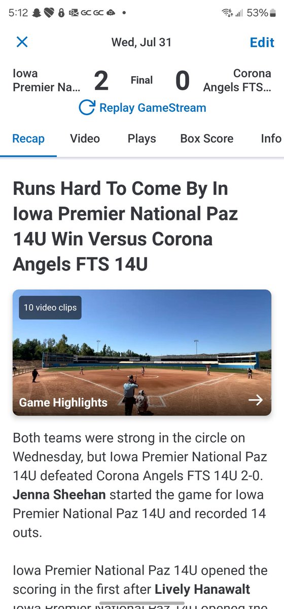 Iowa Premier Fastpitch tweet media