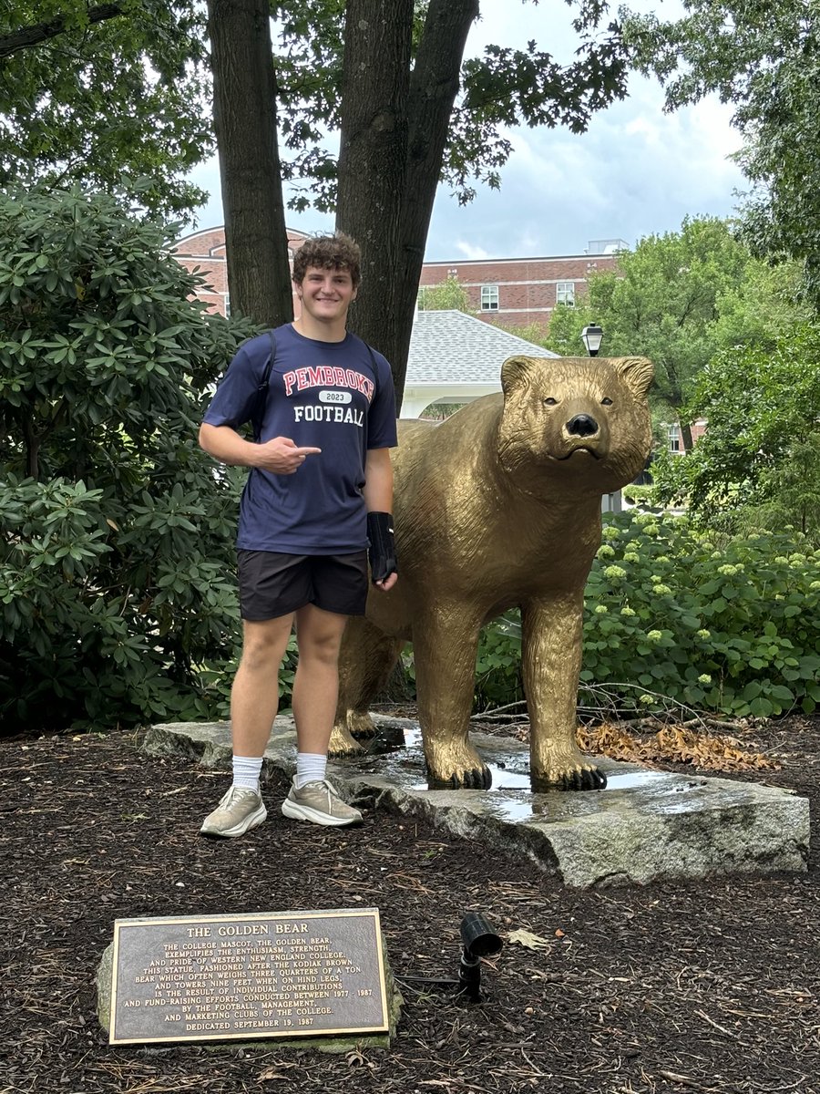 DuntonRiece's tweet photo. I had a great time today visiting @WNEUniversity on a tour. The guide was great and so was the campus. The facilities were very impressive. Thanks to all involved on the tour. #defendtheden @Coach_Lebeau @Coach_Zmarino13 https://t.co/PzAY8ZHYGP