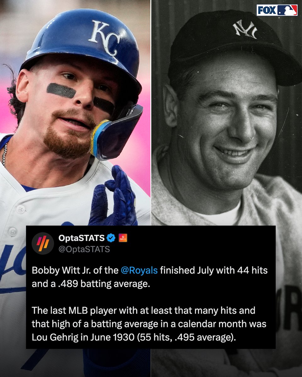 Bobby Witt Jr. had quite the month 👑🔥