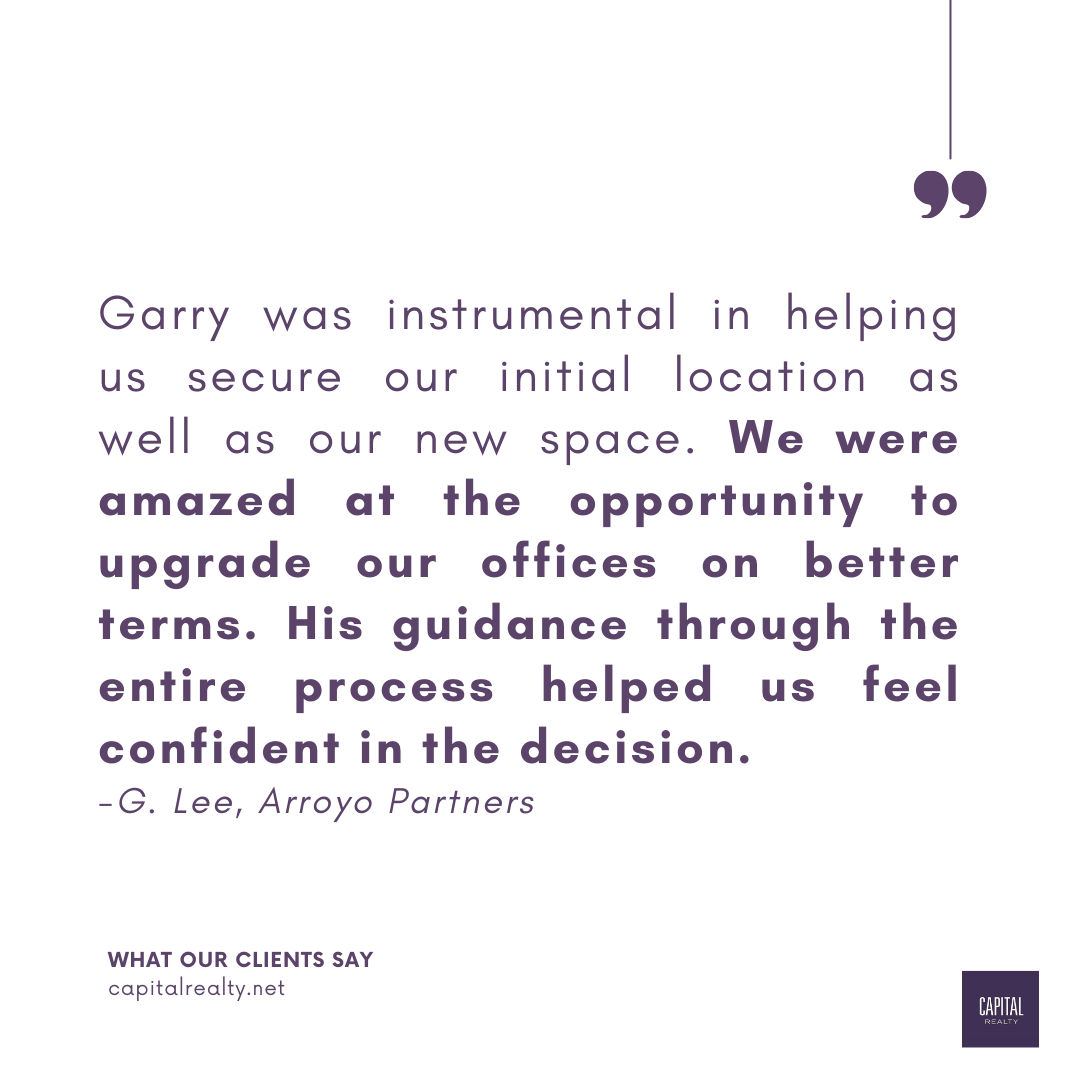 CapRealtyInc's tweet photo. It was an ideal time to move. Our client was amazed at the opportunity to upgrade their offices on better terms. The challenge, the action, the result is in this 2 minute read. https://t.co/Ye3vbTZ9YV https://t.co/WDtTUiG3rJ