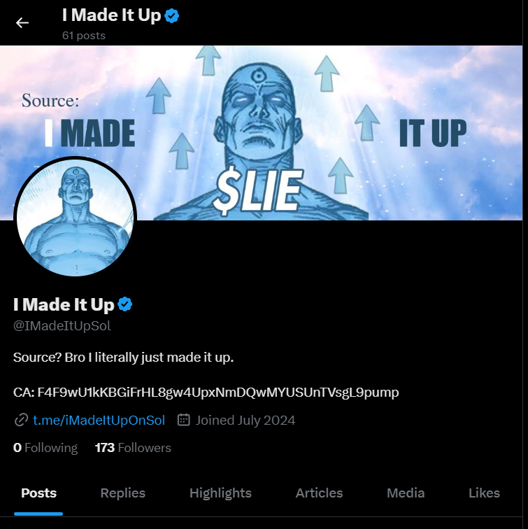 I Made It Up tweet media