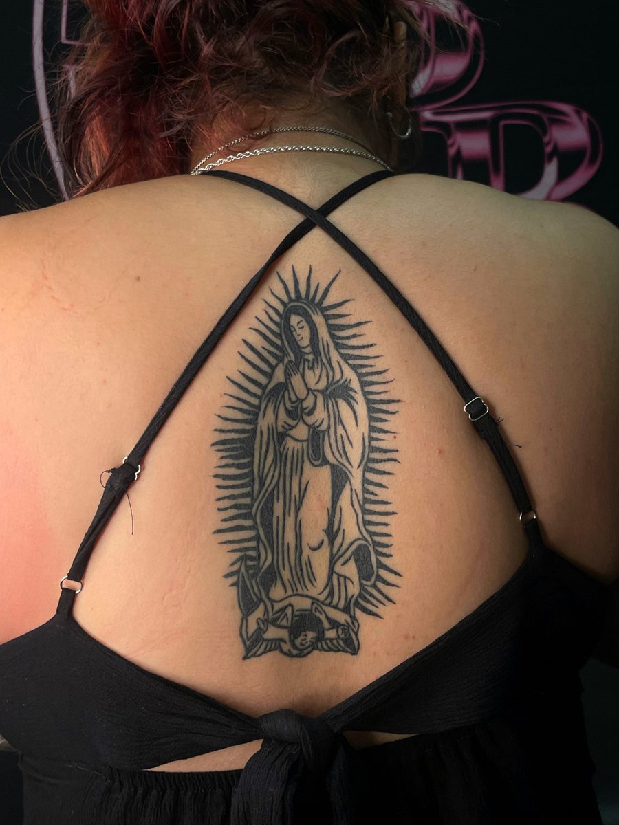 AmbersEternal's tweet image. the Virgin Mary, heres it fresh AND Healed 🤓🙏🏽

#houstontattoo #tattooapprentice