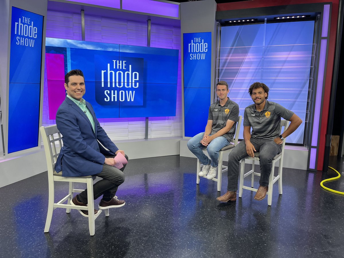 A fun morning with <a href="/wpri12/">WPRI 12</a> 🤩

Conor McGlynn and JJ Williams stopped by <a href="/TheRhodeShow/">The Rhode Show</a> today to talk Saturday’s nationally broadcasted game, our upcoming derby match against Hartford, and all things #RIFC.

Catch the full interview ⬇️
wpri.com/rhode-show/don…
