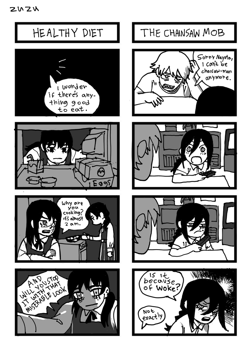 fujimoto needs to hire me as an assistant to draw more csm 4 koma 