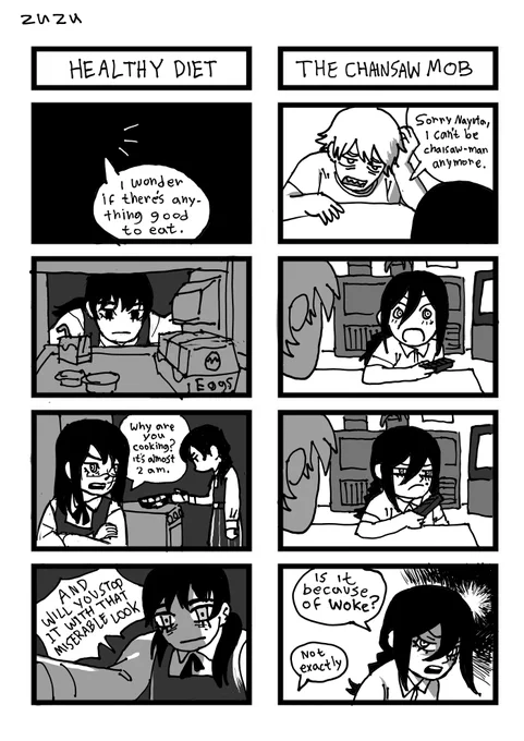 fujimoto needs to hire me as an assistant to draw more csm 4 koma 