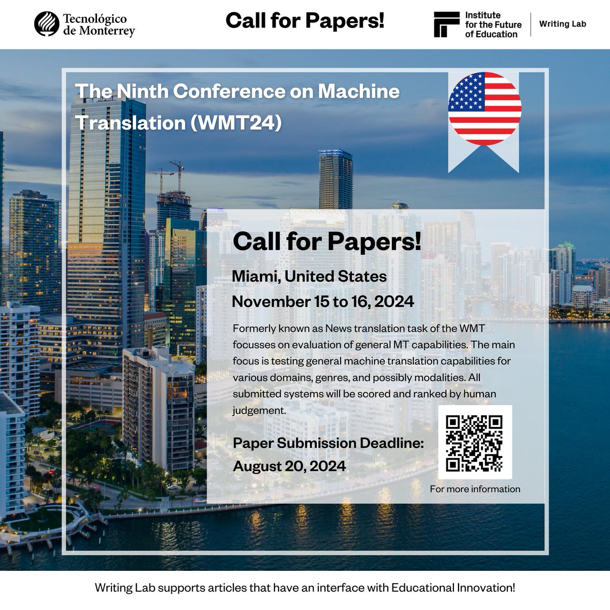TecWriting's tweet photo. Call for papers!  For financial and technical support, contact us at https://t.co/SrrcXA1ael or writinglab@itesm.mx https://t.co/MpCRsBtIAC