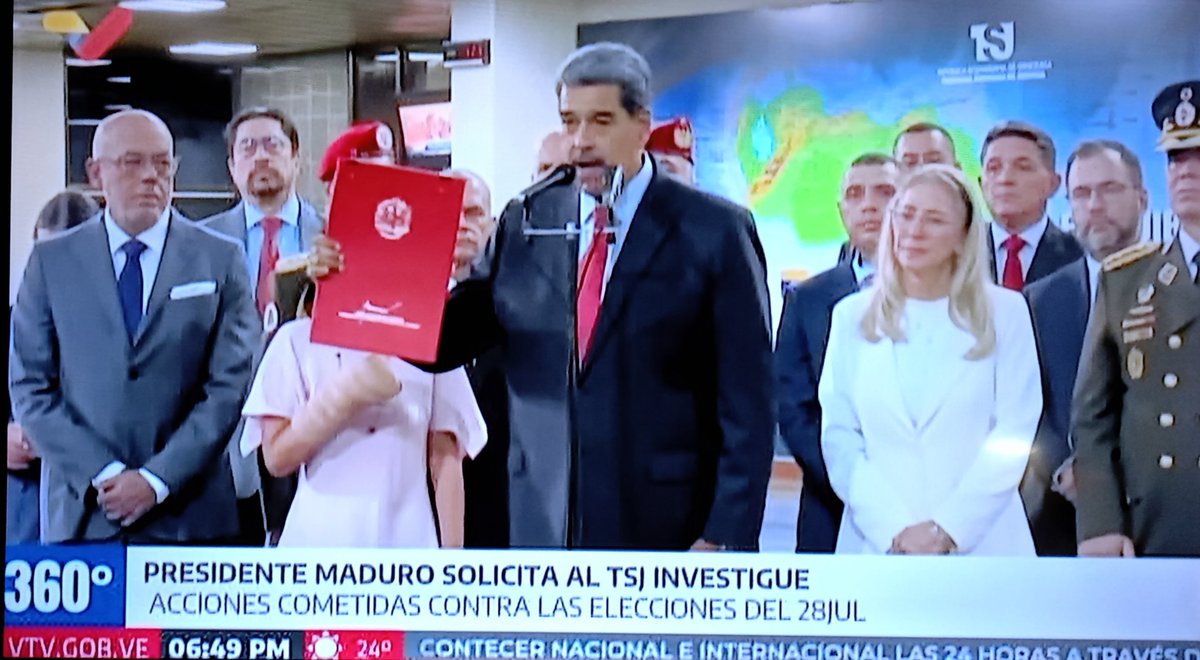iPresidente <a href="/NicolasMaduro/">Nicolás Maduro</a> se somete a la justicia! Denuncia intento de golpe de Estado y ataque al sistema electoral. #Venezuela #MaduroPresidente #Cuba #CDRCuba