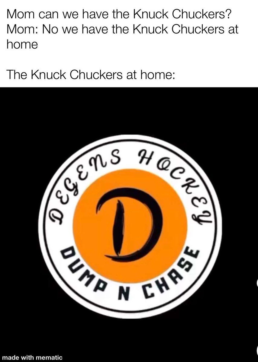 KnuckChuckers's tweet image. Tough league @DegensShl